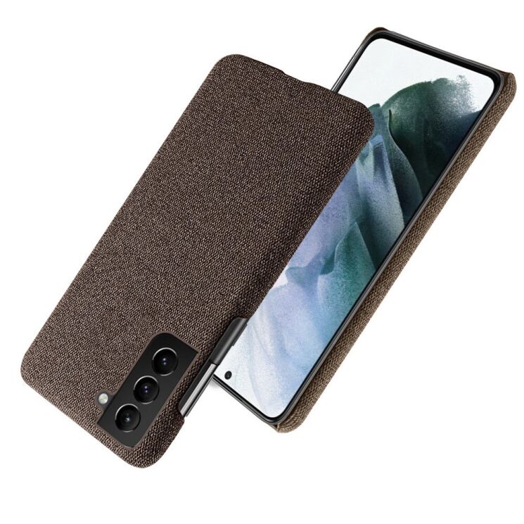 Защитный чехол KSQ Cloth Style для Samsung Galaxy S22 - Brown: фото 2 из 5