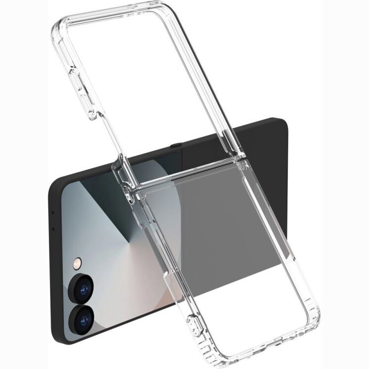 Защитный чехол LEREACH TOC Series для Samsung Galaxy Flip 8 - Transparent: фото 2 из 16