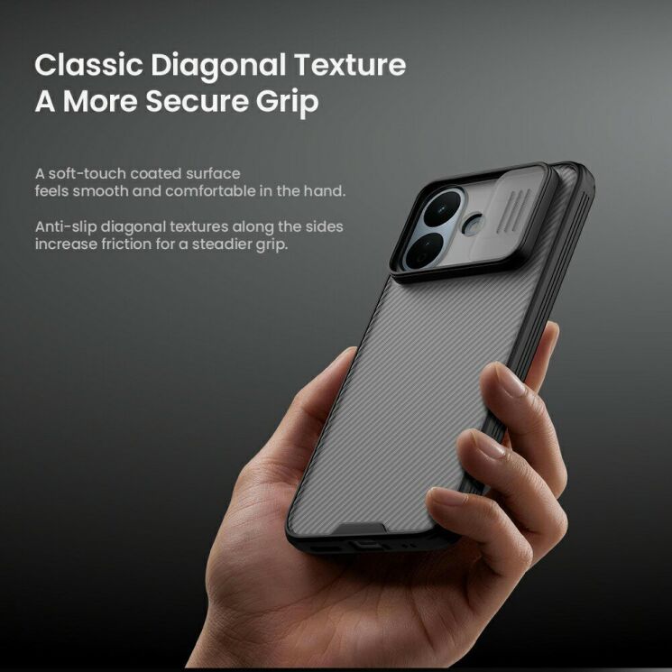 Захисний чохол NILLKIN CamShield Pro (Clear Version) для Xiaomi Redmi Note 17 Pro - Transparent Black: фото 10 з 14
