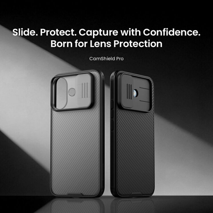 Захисний чохол NILLKIN CamShield Pro (Clear Version) для Xiaomi Redmi Note 17 Pro - Transparent Black: фото 5 з 14