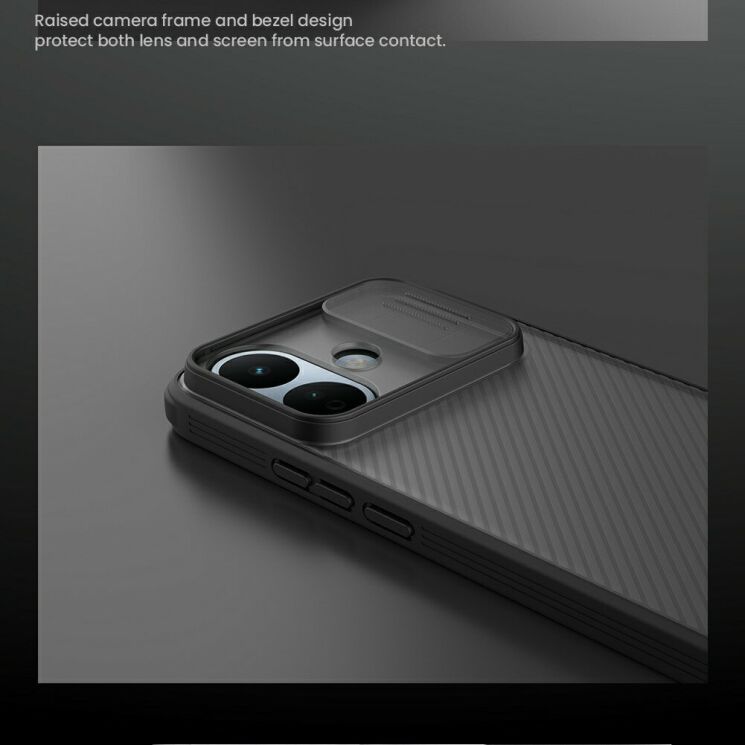 Захисний чохол NILLKIN CamShield Pro (Clear Version) для Xiaomi Redmi Note 17 Pro - Transparent Black: фото 9 з 14