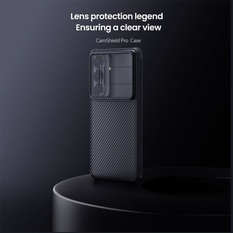 Защитный чехол NILLKIN CamShield Prop Magnetic (Clear Version) для Samsung Galaxy S26 FE - Transparent Black: фото 6 из 15