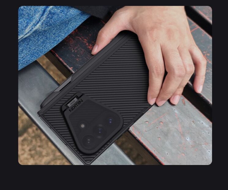 Захисний чохол NILLKIN CamShield Prop Magnetic (S Pen) для Samsung Galaxy Fold 8 Ultra - Black: фото 18 з 19