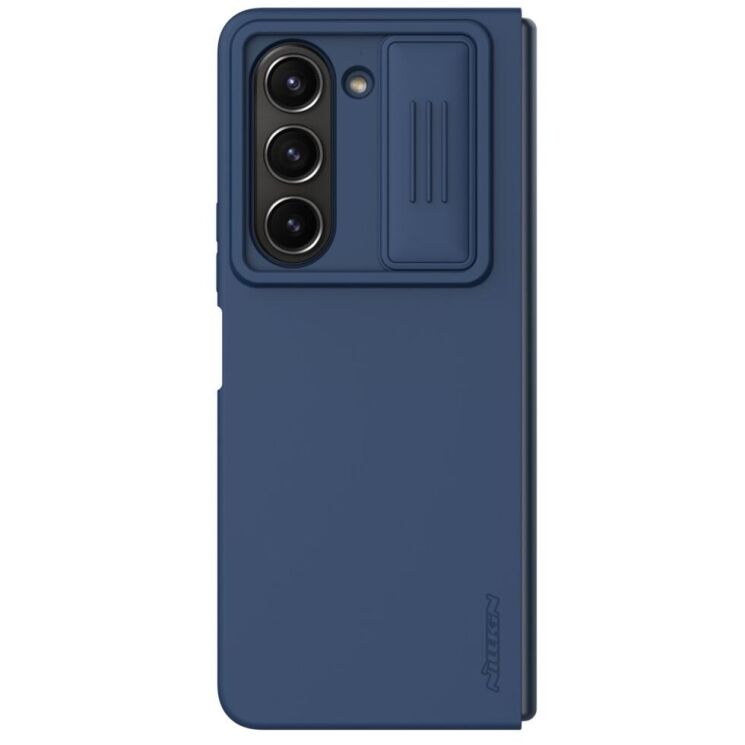Защитный чехол NILLKIN CamShield Silky Silicone Case (FF) для Samsung Galaxy Fold 5 - Blue: фото 3 из 16