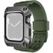 Захисний чохол NILLKIN DynaGuard Wristband Case для Apple Watch 45 mm (7 / 8 / 9 Series) - Dark Grey / Green (286430HG). Фото 1 з 15