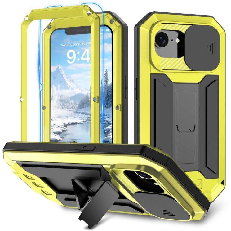 Защитный чехол R-JUST Armadillo для Apple iPhone 16e - Yellow: фото 1 из 7