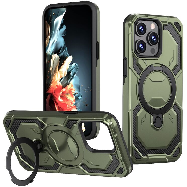 Защитный чехол Reframe Hybrid Magnetic для iPhone 14 Pro Max - Green (306870G) Защитный чехол Reframe Hybrid Magnetic для iPhone 14 Pro Max - Green: фото 1 из 7