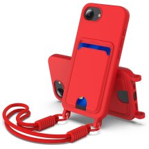 Защитный чехол Reframe Silicone Holder для Apple iPhone 16e - Red: фото 1 из 7
