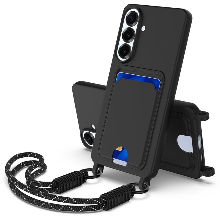 Защитный чехол Reframe Silicone Holder для Samsung Galaxy S26 Plus - Black: фото 1 из 8