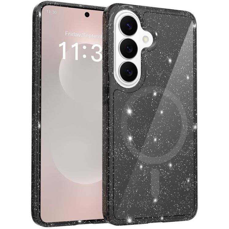 Защитный чехол Reframe Sparkle MagSafe для Samsung Galaxy S26 - Transparent Black (404230H) Защитный чехол Reframe Sparkle MagSafe для Samsung Galaxy S26 - Transparent Black: фото 1 из 8