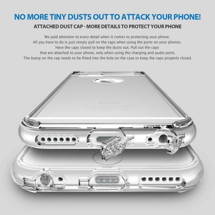 Захисний чохол RINGKE Fusion Mirror для iPhone 6/6s - Rose Gold: фото 5 з 9