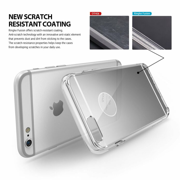 Защитный чехол RINGKE Fusion Mirror для iPhone 6/6s - Rose Gold: фото 4 из 9