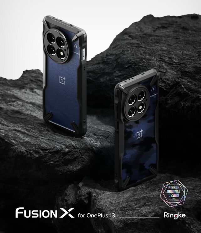 Защитный чехол Ringke Fusion X для OnePlus 13 (8800274967991) - Camo Black: фото 4 из 15