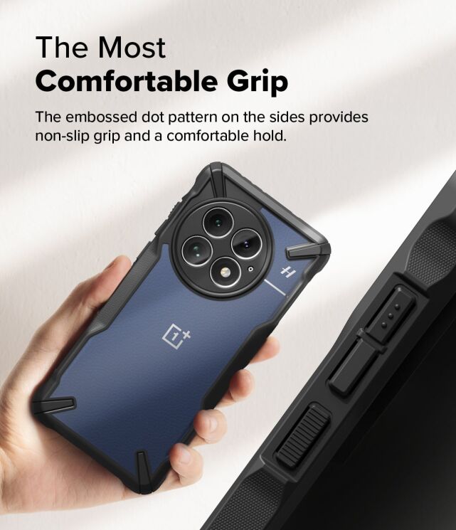 Защитный чехол Ringke Fusion X для OnePlus 13 (8800274967991) - Camo Black: фото 8 из 15