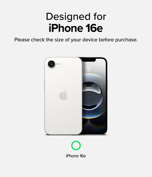 Защитный чехол Ringke Silicone Magnetic для Apple iPhone 16e (8800293852810) - Black: фото 3 из 10