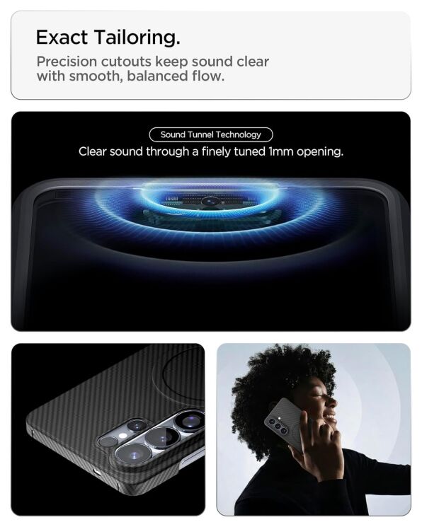 Захисний чохол Spigen AirSkin Aramid (MagFit) для Samsung Galaxy S26 Ultra (S948) ACS11029 - Black: фото 12 з 14