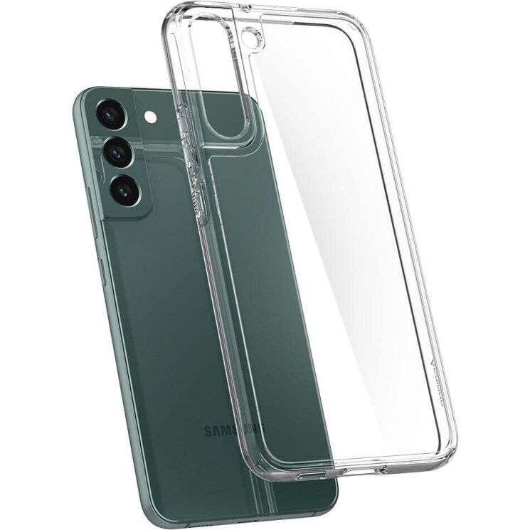 Защитный чехол Spigen (SGP) Crystal Hybrid для Samsung Galaxy S22 (S901) ACS04018 - Crystal Clear: фото 4 из 10