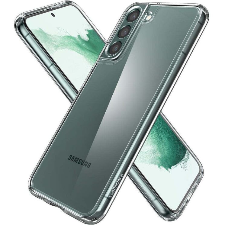 Защитный чехол Spigen (SGP) Crystal Hybrid для Samsung Galaxy S22 (S901) ACS04018 - Crystal Clear: фото 3 из 10