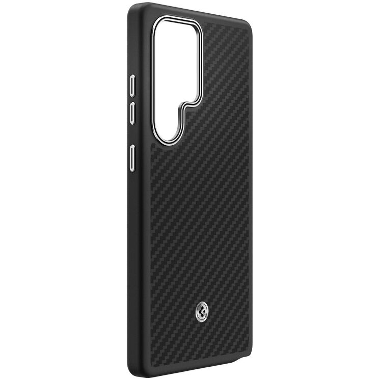Захисний чохол Spigen (SGP) Enzo Aramid (MagFit) для Samsung Galaxy S25 Ultra (S938) ACS08955 / GP-FPS938PGABW - Black / Silver: фото 6 з 7
