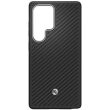 Захисний чохол Spigen (SGP) Enzo Aramid (MagFit) для Samsung Galaxy S25 Ultra (S938) ACS08955 / GP-FPS938PGABW - Black / Silver (379518B)