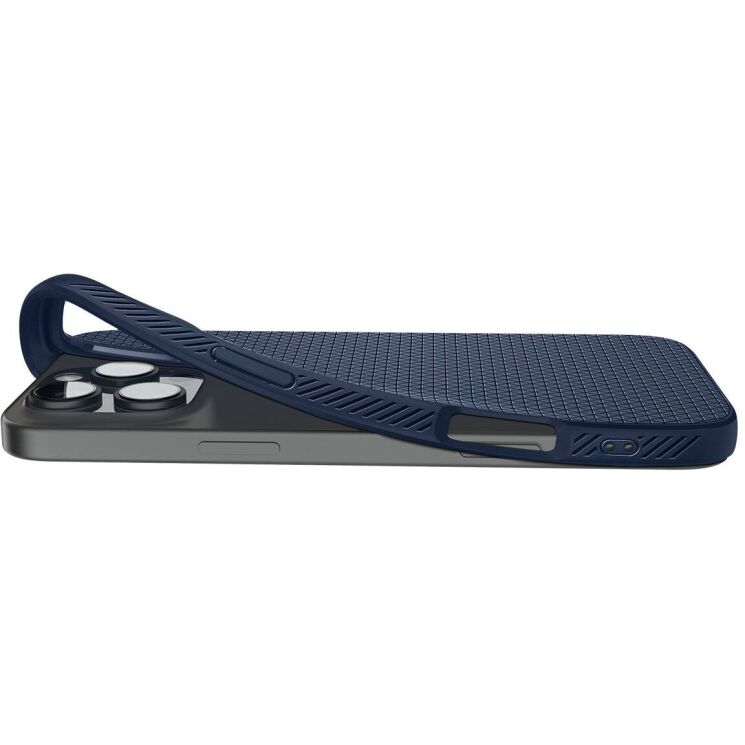 Захисний чохол Spigen (SGP) Liquid Air для Apple iPhone 16 Pro Max (ACS07989) - Navy Blue: фото 10 з 16