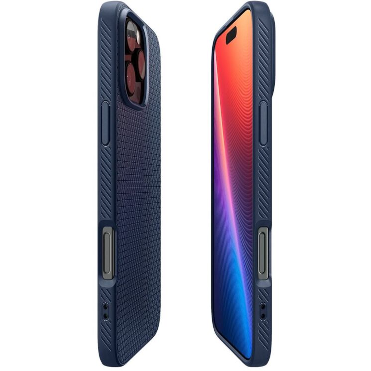 Захисний чохол Spigen (SGP) Liquid Air для Apple iPhone 16 Pro Max (ACS07989) - Navy Blue: фото 5 з 16