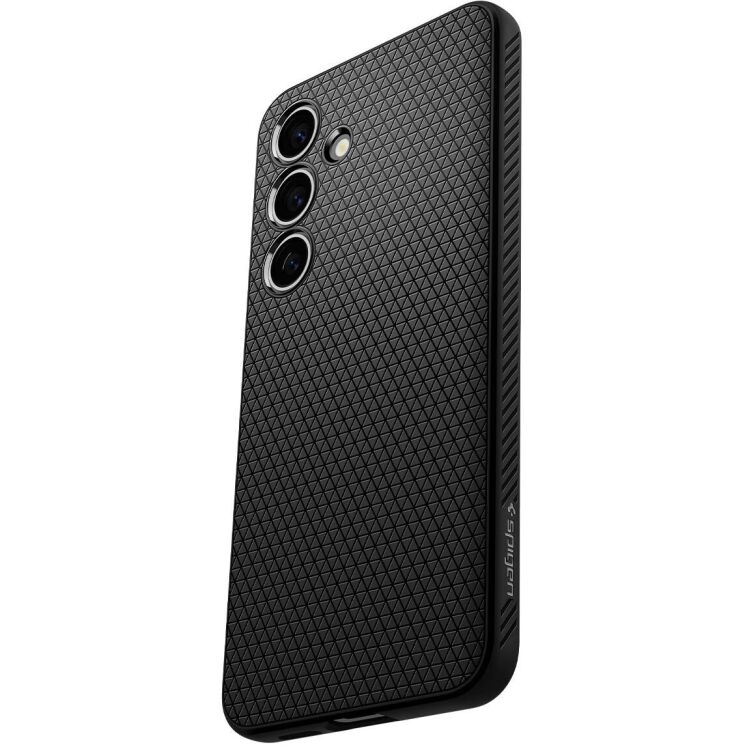 Защитный чехол Spigen (SGP) Liquid Air для Samsung Galaxy S24 Plus (S926) - Matte Black: фото 5 из 18