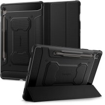 Захисний чохол Spigen (SGP) Rugged Armor Pro для Samsung Galaxy Tab S9 / Tab S9 FE / Tab S10 FE (X710/716/X510/516/X520/526) ACS09380 - Black: фото 1 з 17