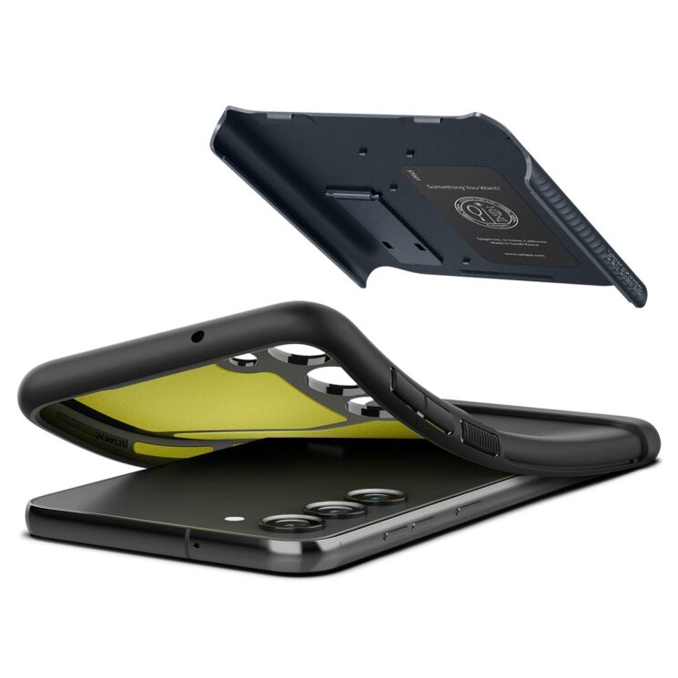 Защитный чехол Spigen (SGP) Slim Armor для Samsung Galaxy S23 (S911) - Metal Slate: фото 2 из 8