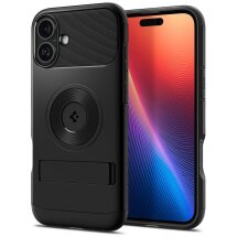 Защитный чехол Spigen (SGP) Slim Armor (MagFit) для Apple iPhone 16 Plus (ACS08098) - Black: фото 1 из 9