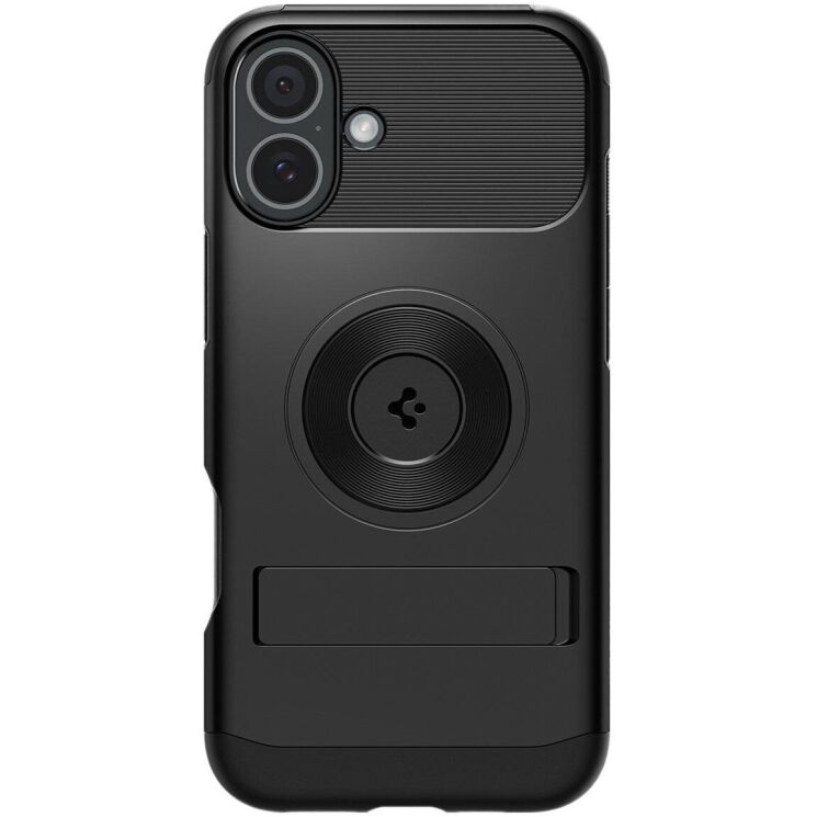 Защитный чехол Spigen (SGP) Slim Armor (MagFit) для Apple iPhone 16 Plus (ACS08098) - Black: фото 3 из 9