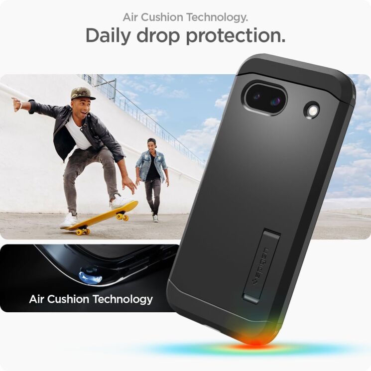 Защитный чехол Spigen (SGP) Tough Armor для Google Pixel 8A - Black: фото 18 из 19