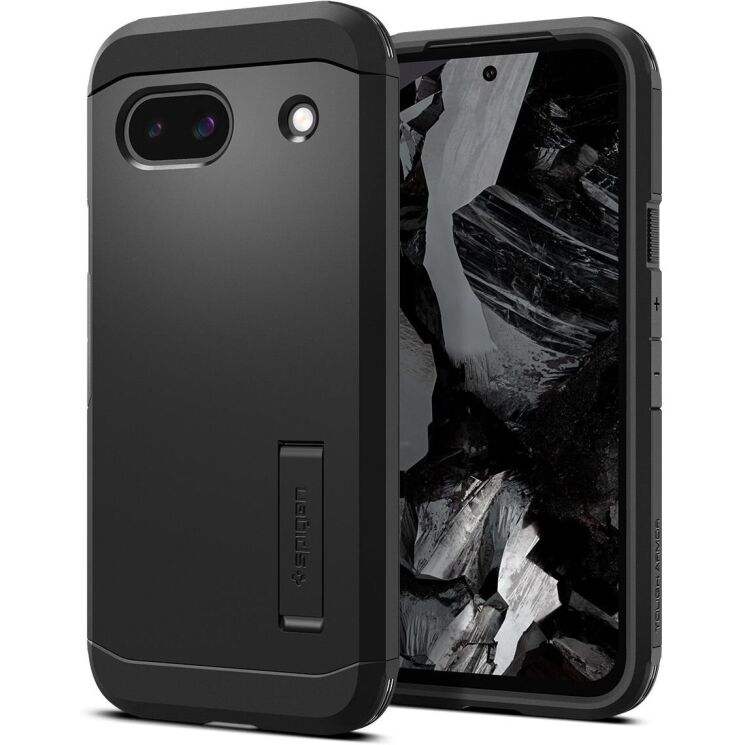 Защитный чехол Spigen (SGP) Tough Armor для Google Pixel 8A - Black: фото 1 из 19