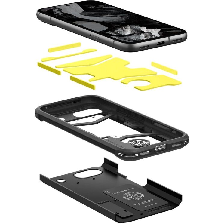 Защитный чехол Spigen (SGP) Tough Armor для Google Pixel 8A - Black: фото 9 из 19