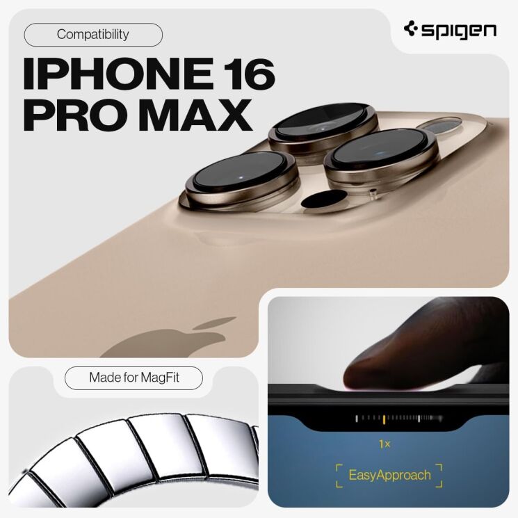 Захисний чохол Spigen (SGP) Tough Armor (MagFit) для Apple iPhone 16 Pro Max - Black: фото 10 з 15