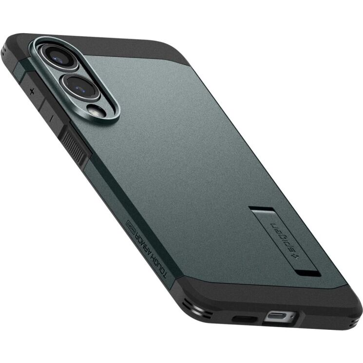 Защитный чехол Spigen (SGP) Tough Armor (MagFit) для Samsung Galaxy S25 Edge (S937) ACS09424 - Abyss Green: фото 11 из 23