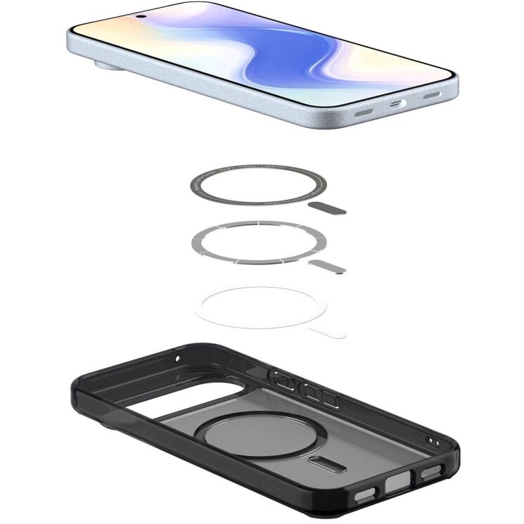 Захисний чохол Spigen (SGP) Ultra Hybrid (MagFit) для Google Pixel 10 Pro XL (ACS09726) - Black: фото 6 з 17