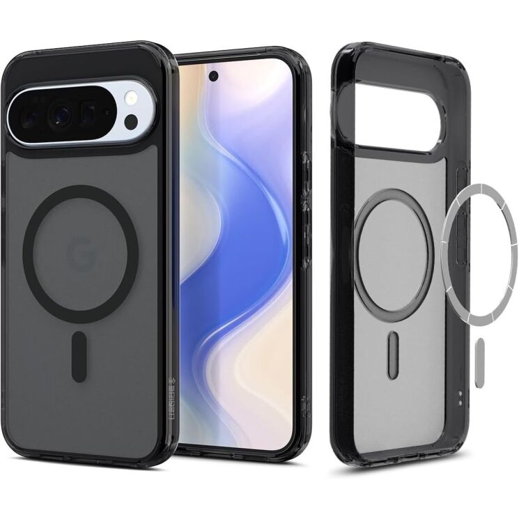 Захисний чохол Spigen (SGP) Ultra Hybrid (MagFit) для Google Pixel 10 Pro XL (ACS09726) - Black: фото 1 з 17