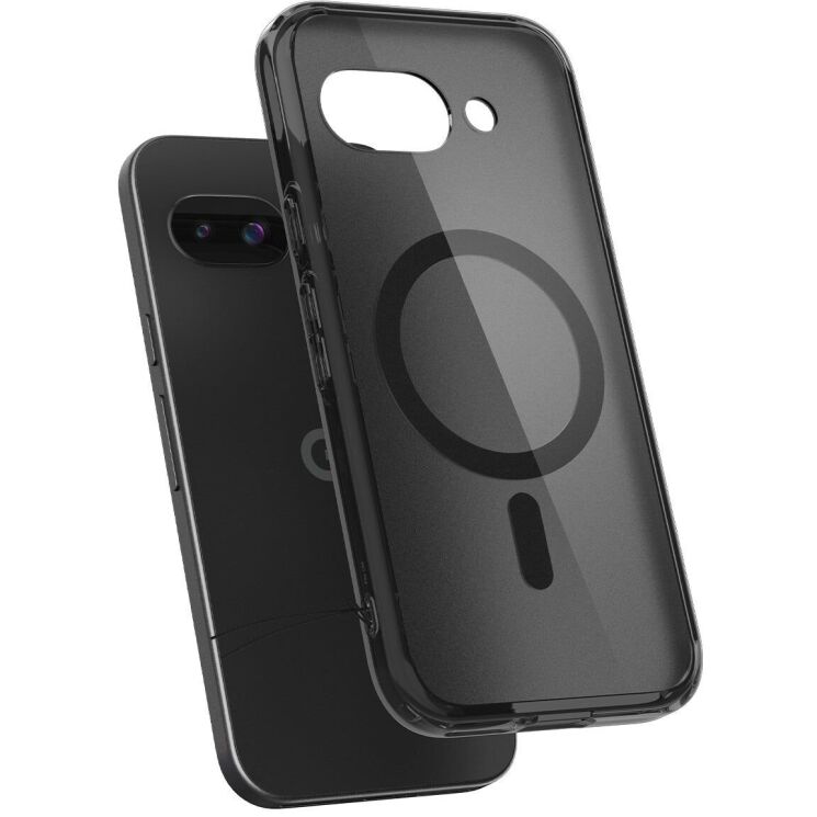 Защитный чехол Spigen (SGP) Ultra Hybrid (MagFit) для Google Pixel 9a (ACS09045) - Frost Black: фото 4 из 14