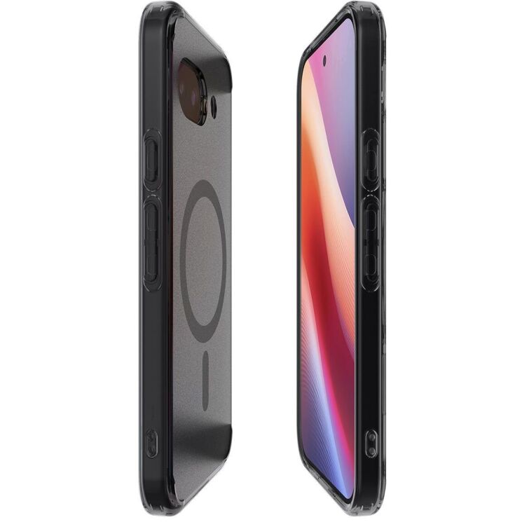 Защитный чехол Spigen (SGP) Ultra Hybrid (MagFit) для Google Pixel 9a (ACS09045) - Frost Black: фото 6 из 14