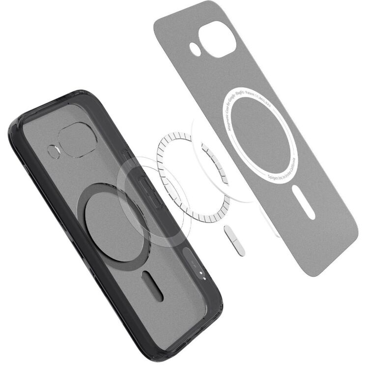 Защитный чехол Spigen (SGP) Ultra Hybrid (MagFit) для Google Pixel 9a (ACS09045) - Frost Black: фото 5 из 14