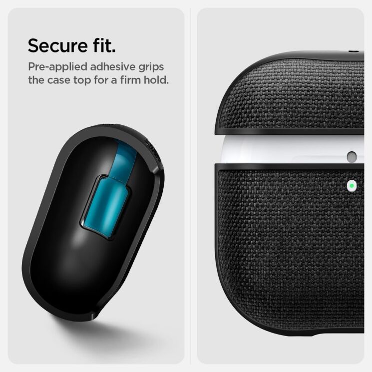Защитный чехол Spigen (SGP) Urban Fit (FH) для Apple AirPods 4 (ACS08650) - Midnight Green: фото 12 из 15