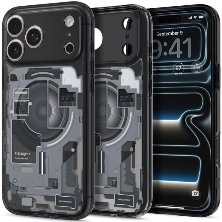 Захисний чохол Spigen Ultra Hybrid Zero One (MagFit) для iPhone 18 Pro Max (ACS12128) - Black (440312B) Захисний чохол Spigen Ultra Hybrid Zero One (MagFit) для iPhone 18 Pro Max (ACS12128) - Black: фото 1 з 12
