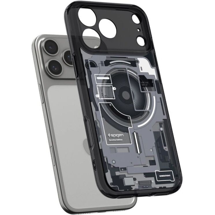 Захисний чохол Spigen Ultra Hybrid Zero One (MagFit) для iPhone 18 Pro Max (ACS12128) - Black (440312B) Захисний чохол Spigen Ultra Hybrid Zero One (MagFit) для iPhone 18 Pro Max (ACS12128) - Black: фото 4 з 12