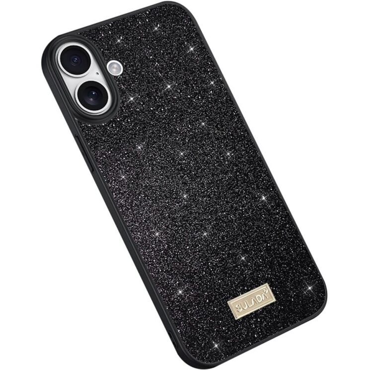 Защитный чехол SULADA Dazzling Glittery для Apple iPhone 16 - Black: фото 1 из 4