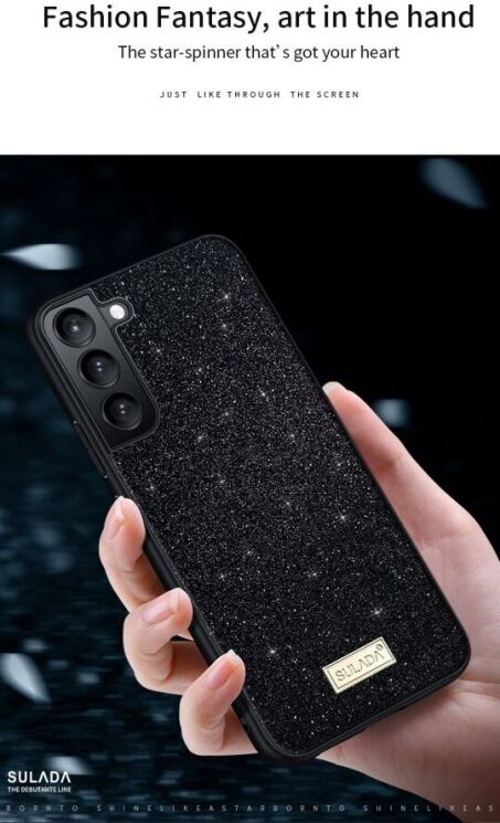 Захисний чохол SULADA Dazzling Glittery для Samsung Galaxy S25 Ultra (S938) - Black: фото 4 з 7
