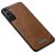 Защитный чехол SULADA Leather Case для Samsung Galaxy S22 - Brown: фото 1 из 6