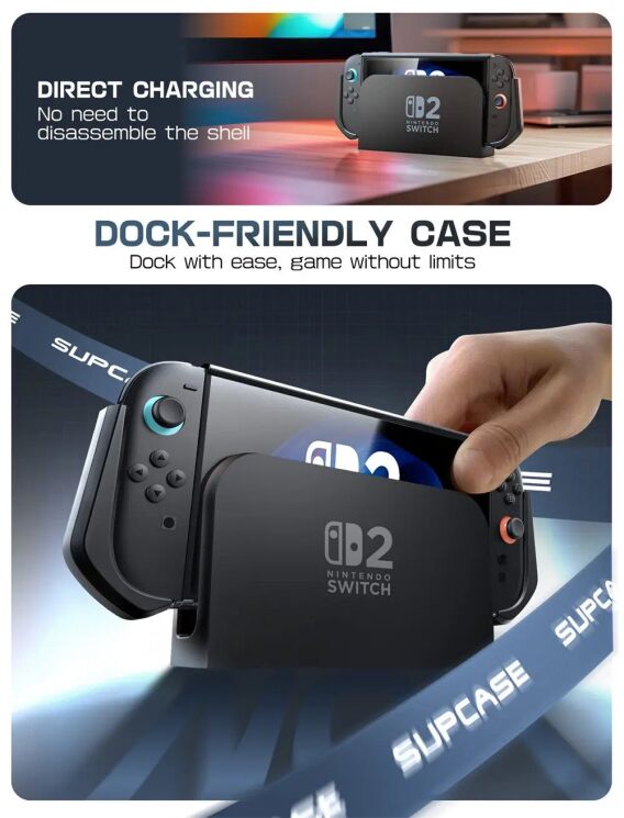 Захисний чохол Supcase Blade для Nintendo Switch 2 (843439157460) - Dark: фото 6 з 8