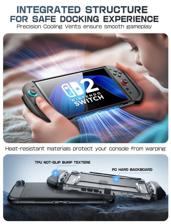 Захисний чохол Supcase Blade для Nintendo Switch 2 (843439157460) - Dark: фото 2 з 8