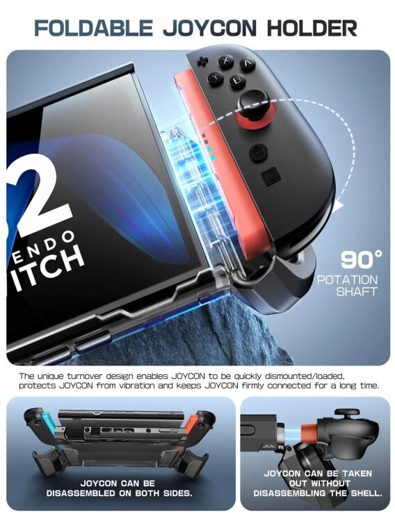 Захисний чохол Supcase Blade для Nintendo Switch 2 (843439157460) - Dark: фото 5 з 8